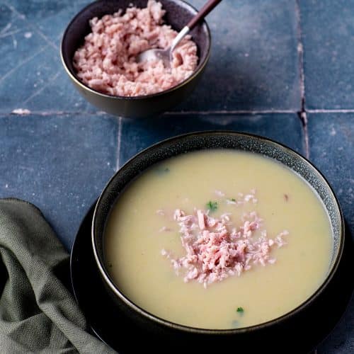 Recette de velouté d'endives au jambon.