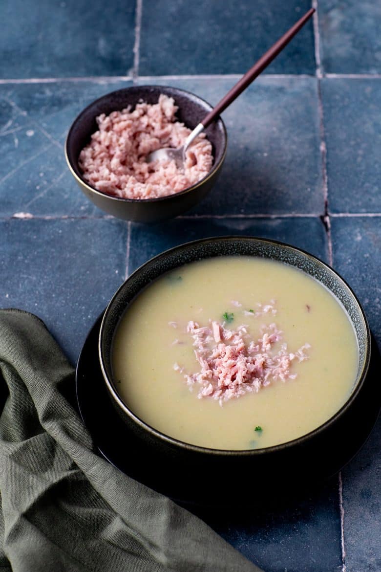 Recette de velouté d'endives au jambon.