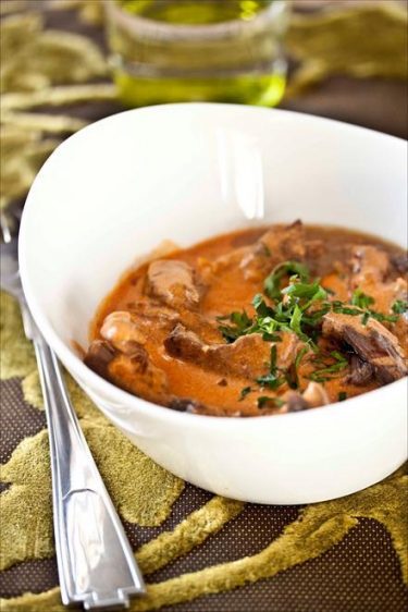 Boeuf Stroganoff Saut De Boeuf Au Paprika Et La Cr Me