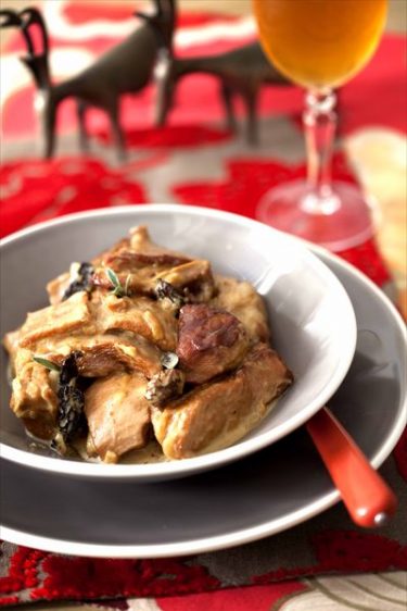 Sauté de veau au cidre et aux morilles : plat mijoté et gourmand de Noël