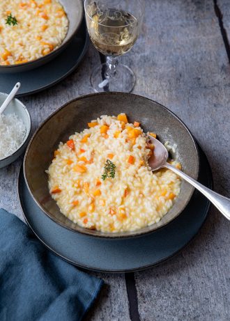 Risotto au potiron. 